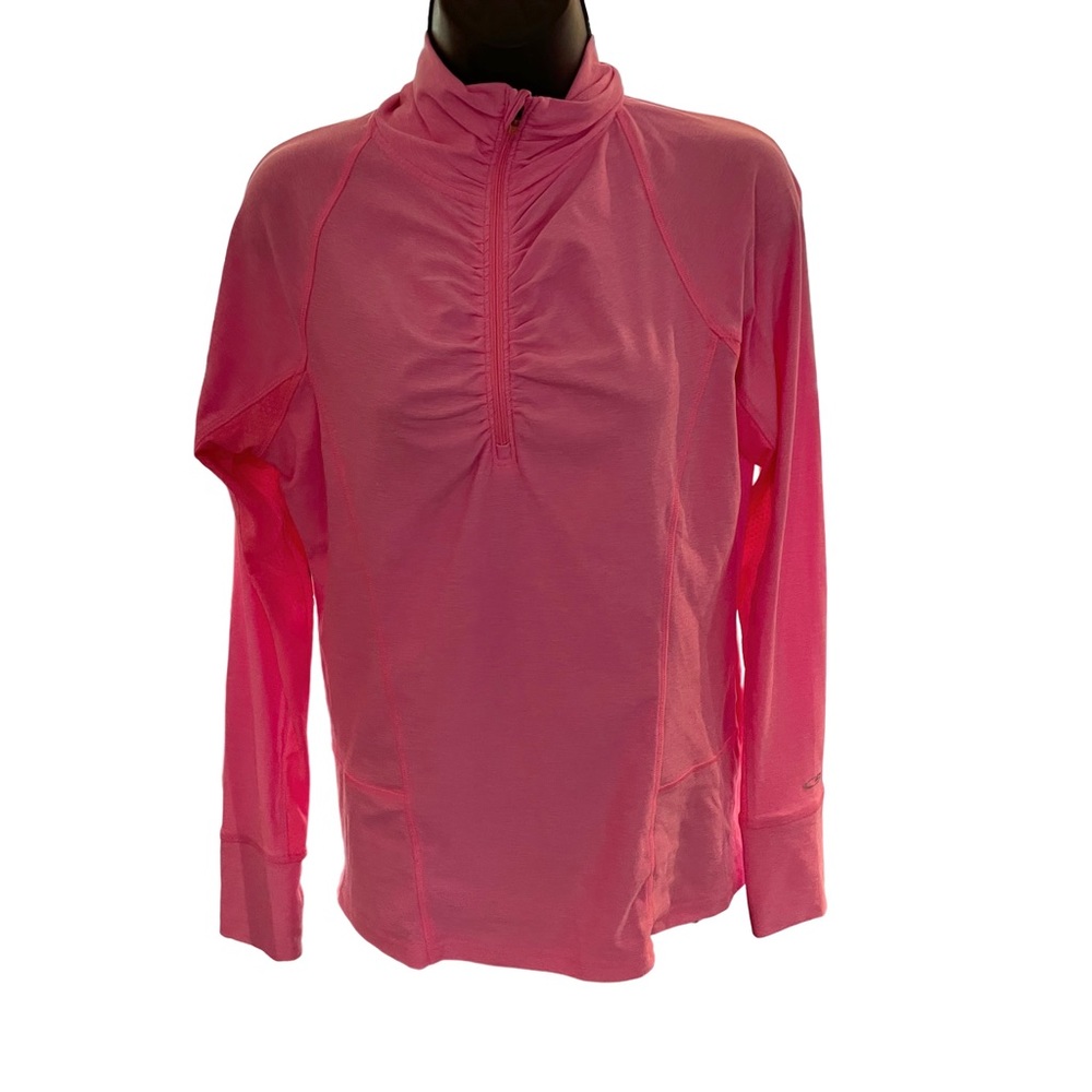 Champion size medium long sleeve quarter zip, pink
